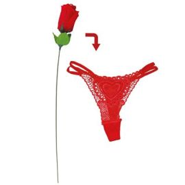 Adult-Rose Thong-Red-1 pc