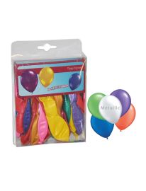 Balloon-Latex-Metallic Multi-10"-40 pcs