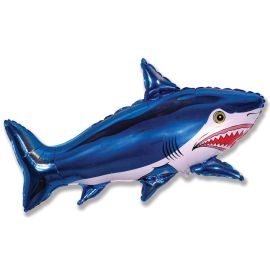 Balloon-Foil-FM-Shark-Blue-30"x42"