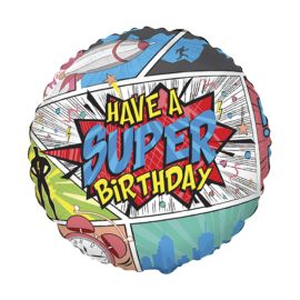 Balloon-Foil-FM-Happy Birthday-Comic-18"