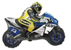 Balloon-Foil-FM-Moto Racing-Blue-27"x33"