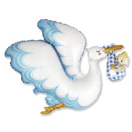 Balloon-Foil-FM-Stork-Baby Boy-31"x38"